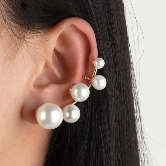 Kathrono Jewelry - 🎀 Lovely Faux Pearl Left Ear Cuff 🎀